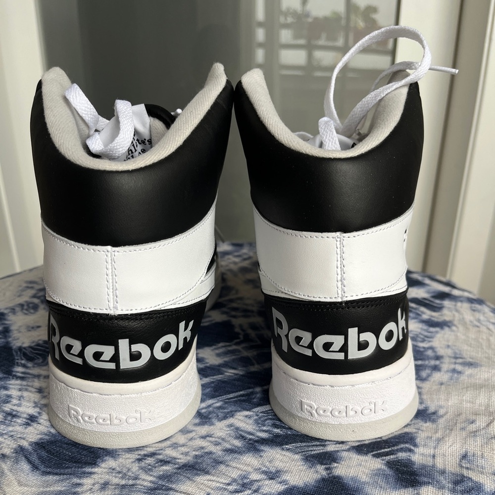 Reebok BB5600 Retro Black White Sneakers Size 13 Deadstock Vintage High Top